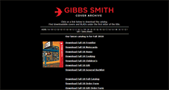 Desktop Screenshot of gibbssmithcovers.com