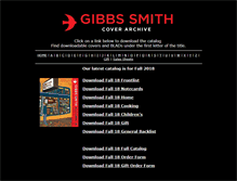 Tablet Screenshot of gibbssmithcovers.com